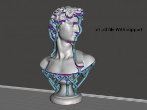 david bust for 3d print 3d print model 3D प्रिंट मॉडल