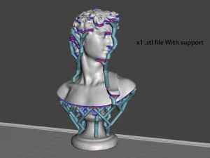david bust for 3d print 3d print model 3D Print Model