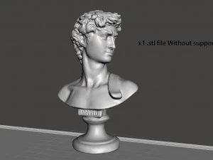 david bust for 3d print 3d print model 3D Print Model