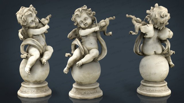 angel 8 Model 3D .c4d .max .obj .3ds .fbx .stl .blend 