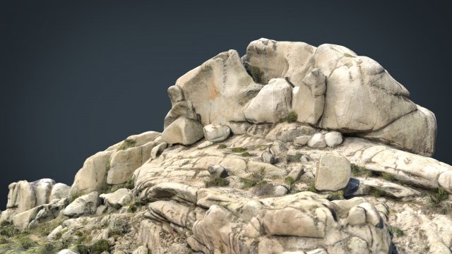 mountain rocks 7 3D Model .c4d .max .obj .3ds .fbx .stl .blend 