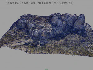 skały g&oacute;rskie 8 Model 3D