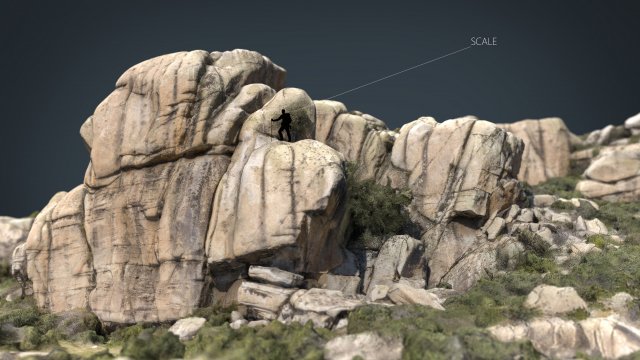 mountain rocks 9 Model 3D .c4d .max .obj .3ds .fbx .stl .blend 