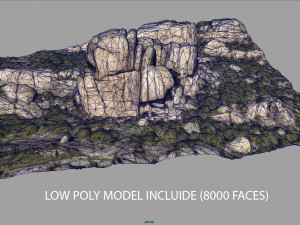 mountain rocks 9 Model 3D