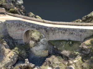 ponte medievale 2 Modello 3D