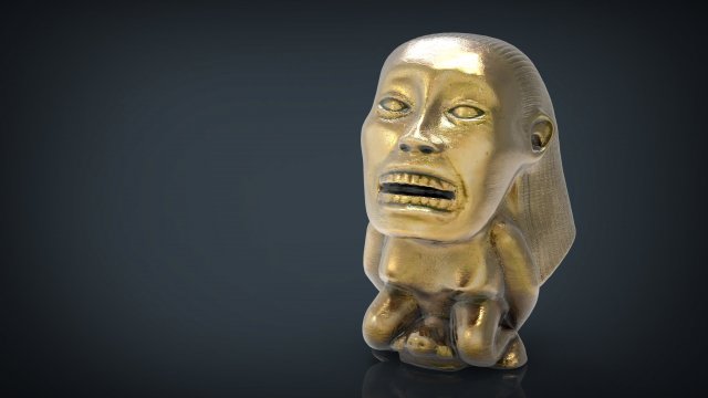 indiana jones fertility idol statue Model 3D .c4d .max .obj .3ds .fbx .stl .blend 