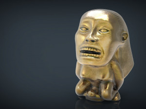 indiana jones fertility idol statue 3D Model