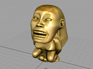 indiana jones fertility idol statue 3D Model