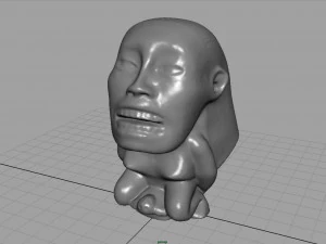 indiana jones fertility idol statue 3D Model