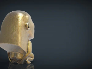 indiana jones fertility idol statue 3D Model