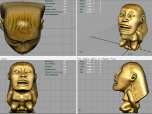 indiana jones fertility idol statue 3D Model