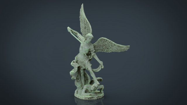 saint michael the archangel Modelo 3D .c4d .max .obj .3ds .fbx .stl .blend 