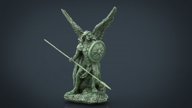 saint raphael the archangel 3D 모델 .c4d .max .obj .3ds .fbx .stl .blend 