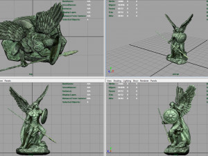 saint raphael the archangel 3D 모델