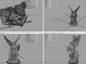 saint raphael the archangel 3D 모델