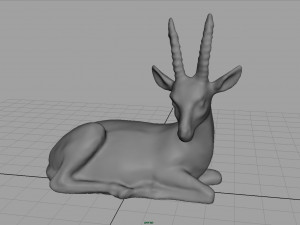 african antelope 3D मॉडल