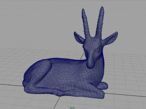 african antelope 3D Model