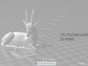 african antelope 3D मॉडल