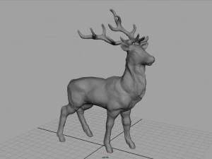 cervo realista Modelo 3D