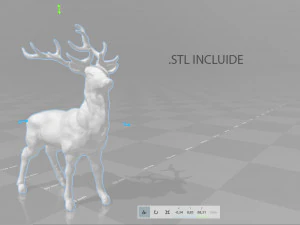 cervo realista Modelo 3D