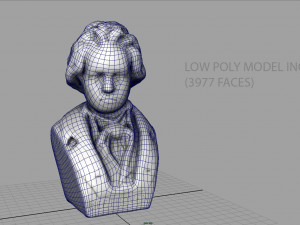 beethoven bust Model 3D
