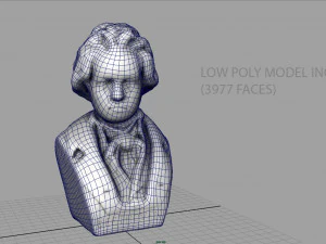 beethoven bust 3D Model