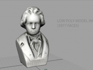 beethoven bust Model 3D