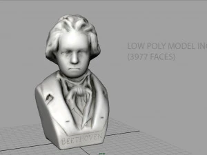 beethoven bust 3D Model