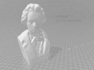 beethoven bust Model 3D