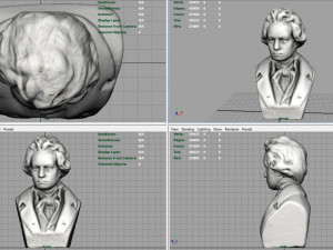beethoven bust Model 3D