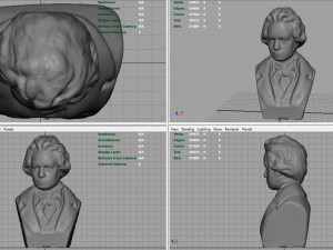 beethoven bust Model 3D
