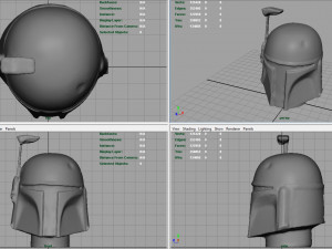 boba fett bust Modèle 3D