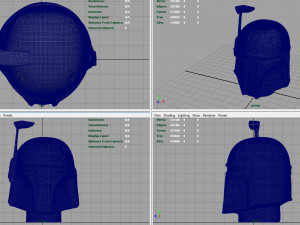 boba fett bust Modèle 3D