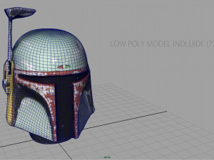 boba fett bust Modèle 3D