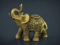 Gold Elephant 3D-Modell