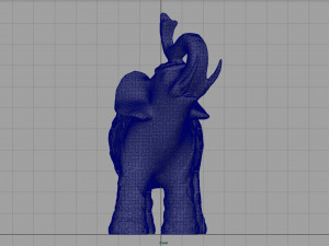 gold elephant Modello 3D