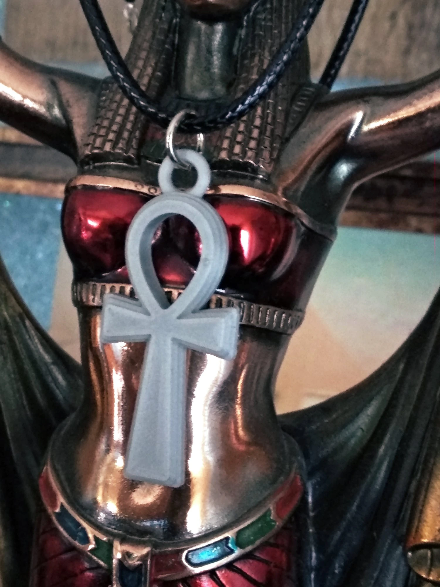 ankh cross necklace 3D Print Model .c4d .max .obj .3ds .fbx .stl .blend 