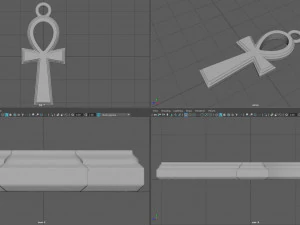 ankh cross necklace 3D Print Model