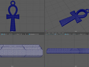 ankh cross necklace 3D Принт Модель