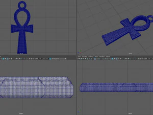 ankh cross necklace 3D Print Model