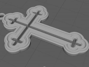 orthodox cross necklace 3D Print Model