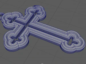 orthodox cross necklace 3D Print Model
