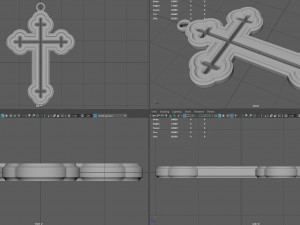orthodox cross necklace 3D प्रिंट मॉडल