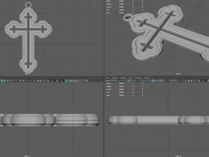 orthodox cross necklace 3D Print Model