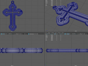 orthodox cross necklace 3D प्रिंट मॉडल
