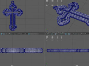 orthodox cross necklace 3D Print Model