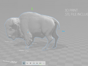 american bison Modelo 3D