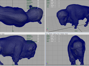 american bison Modelo 3D