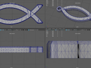 ichthus fish simple necklace 3D-Druckmodell