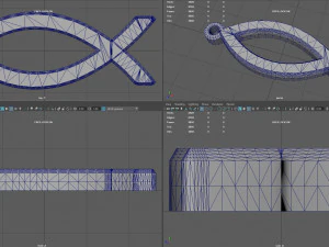 ichthus fish simple necklace 3D Print Model